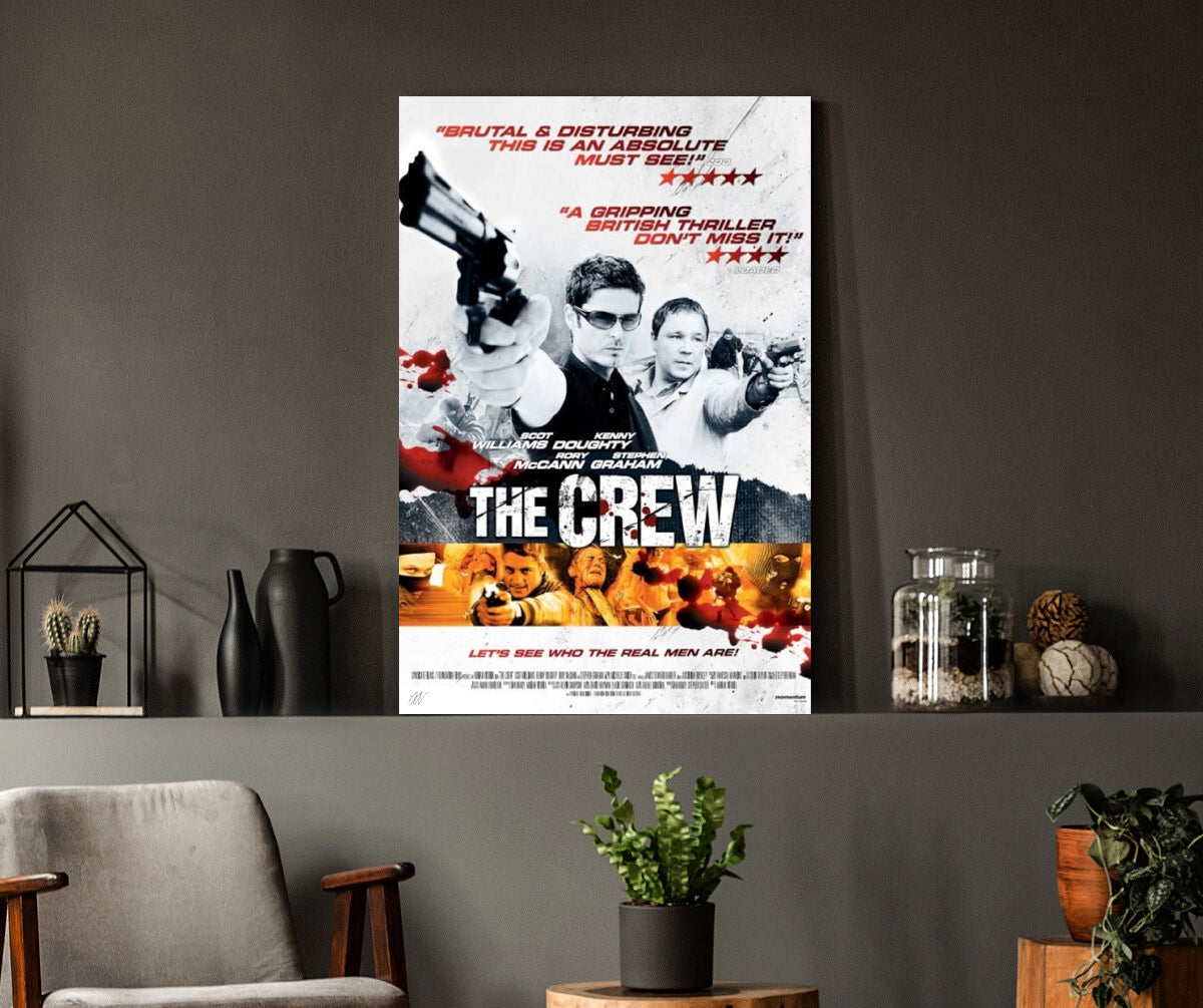 The Crew | Stephen Graham British Crime Movie Poster Box Canvas Print