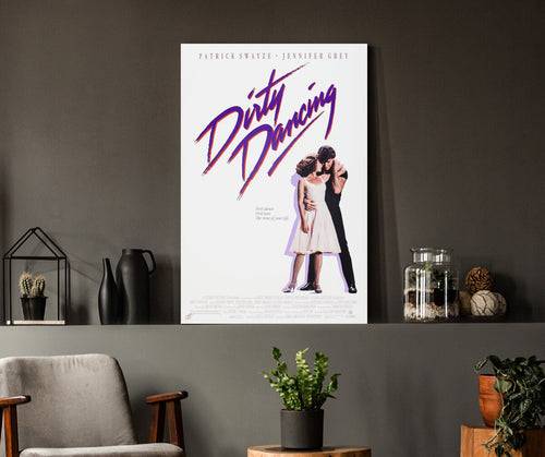 Dirty Dancing | Patrick Swayze & Jennifer Grey Movie Poster Box Canvas Print