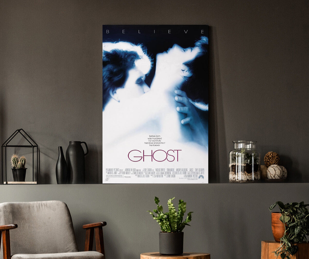 Ghost | Patrick Swayze & Demi Moore Movie Poster Box Canvas Print