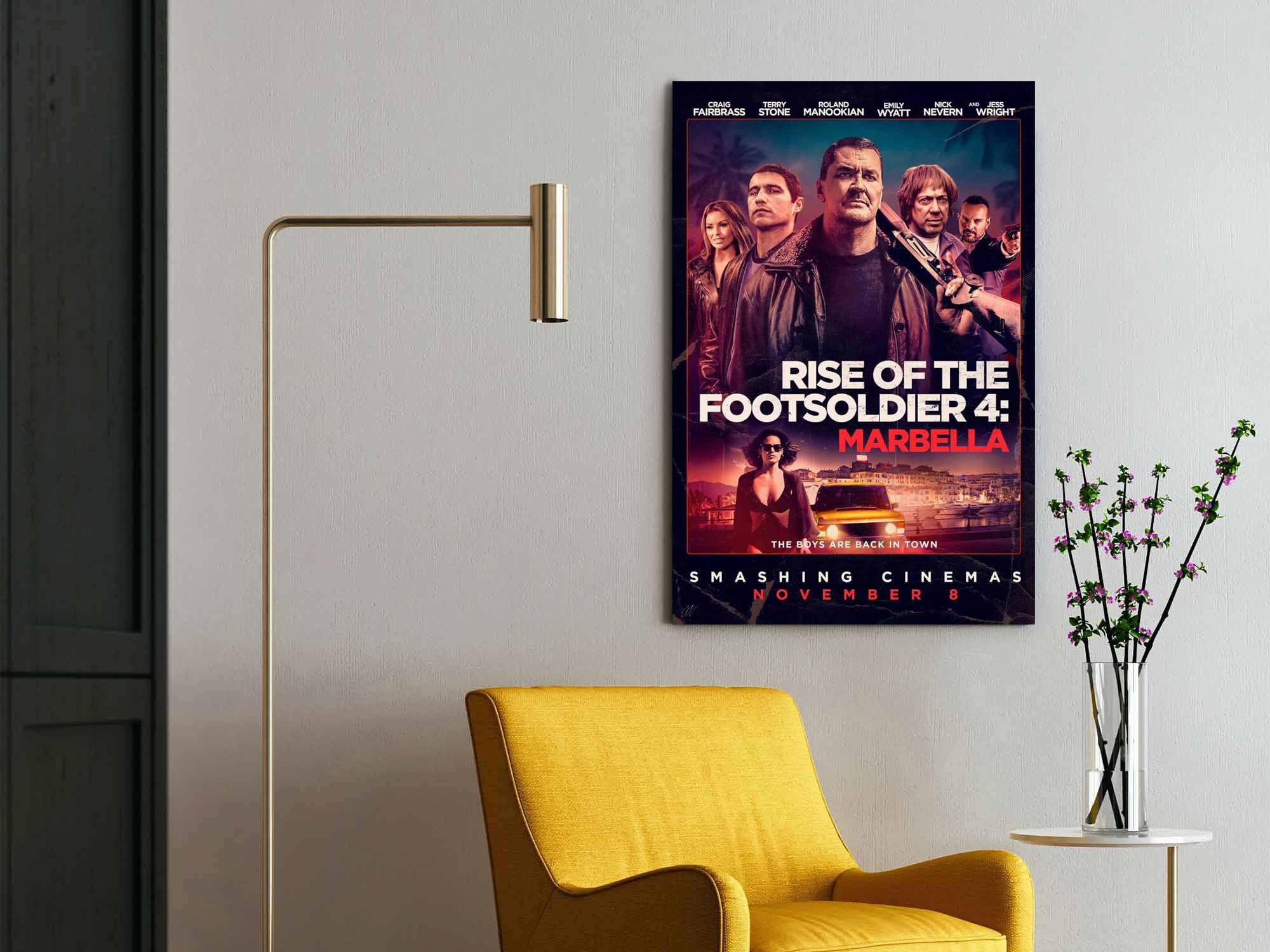 Rise of the Footsoldier 4: Marbella | Craig Fairbrass Movie Poster Box Canvas Print
