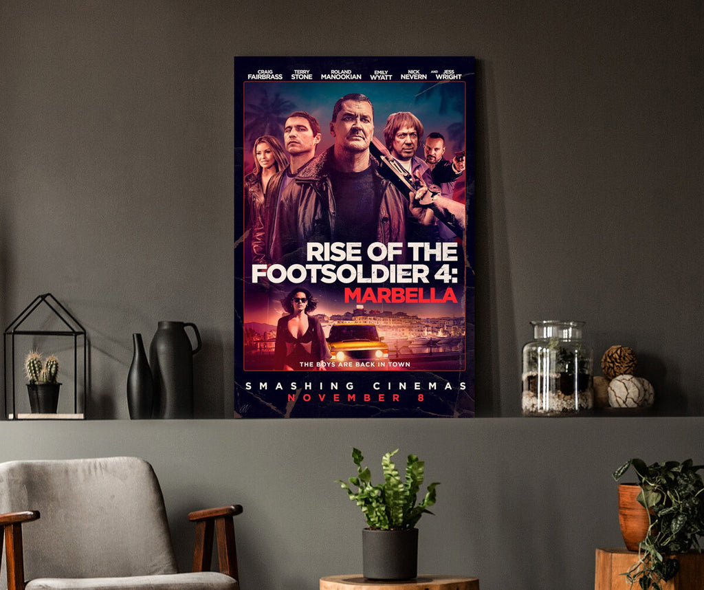 Rise of the Footsoldier 4: Marbella | Craig Fairbrass Movie Poster Box Canvas Print