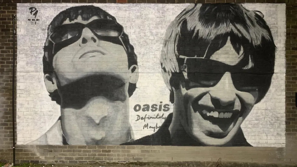 Oasis Definitely Maybe — Street Mural Canvas Print