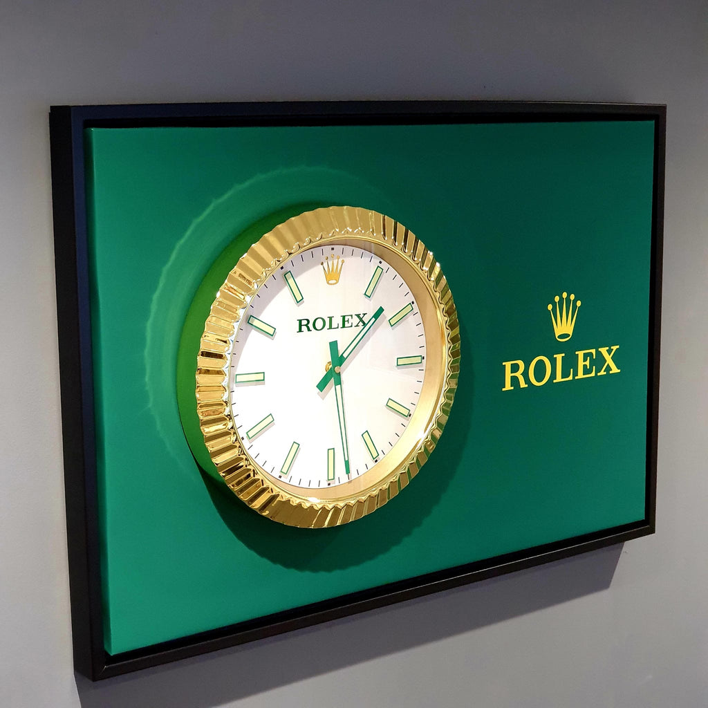 Rolex Datejust Inspired Wall Clock Canvas Art
