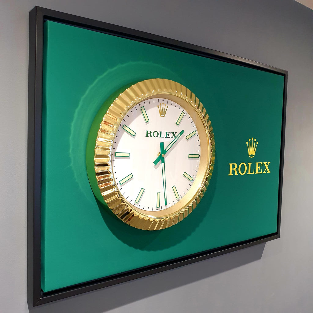 Rolex Datejust Inspired Wall Clock Canvas Art